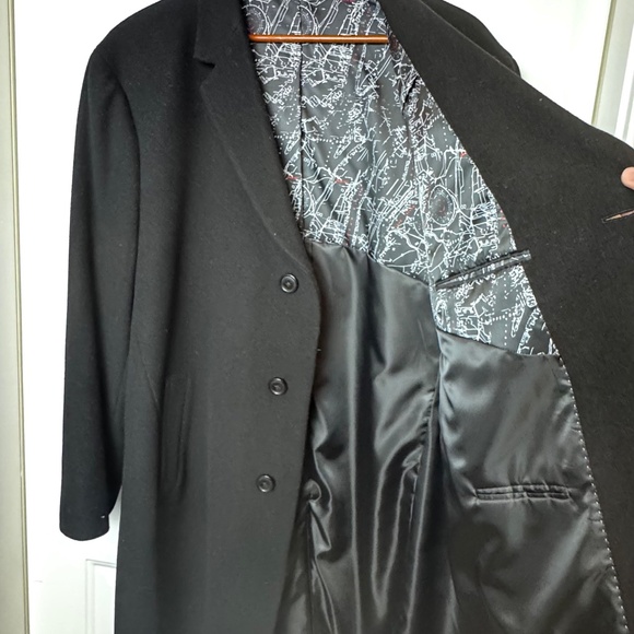 NWT Men's Nautica Barge Classic Fit Wool Cashmere Overcoat R48 - Picture 4 of 8